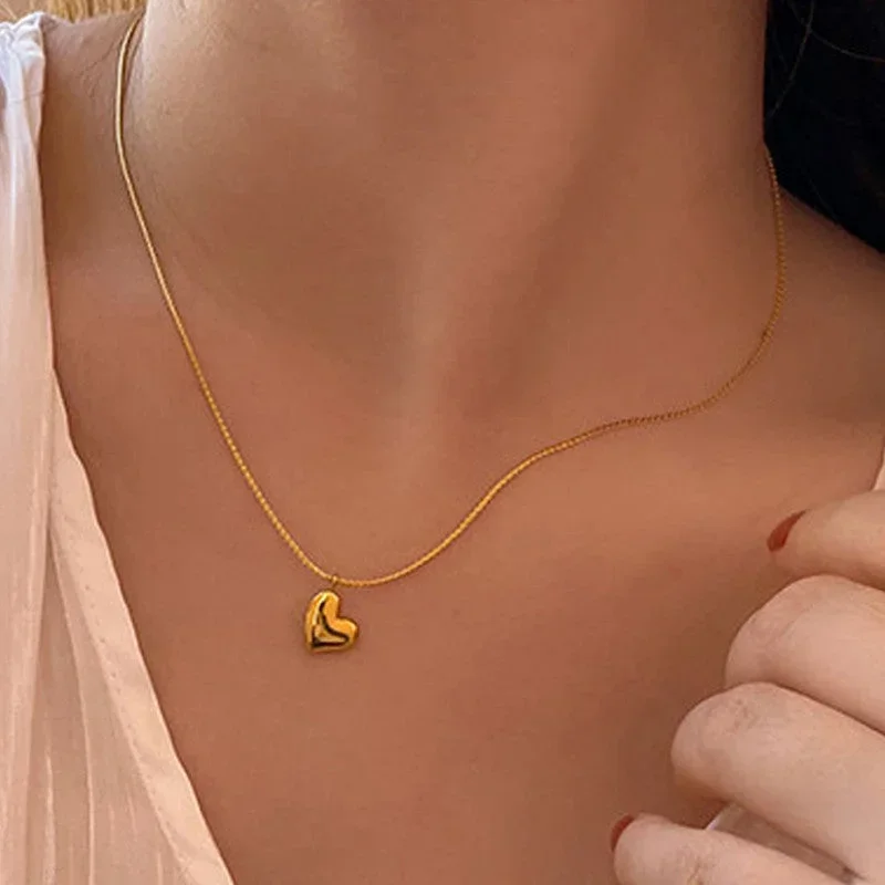 sparkle jewels gold-plated anti tarnish heart themed layered necklace 3